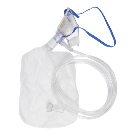 McKesson - NonRebreather Oxygen Mask Elongated Style Pediatric Adjustable Head Strap / Nose Clip - 16-3226E