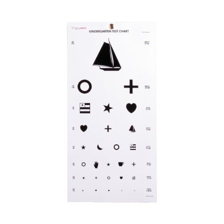 McKesson - Preschool Eye Test Chart 20 Foot Measurement Acuity Test - 63-3052