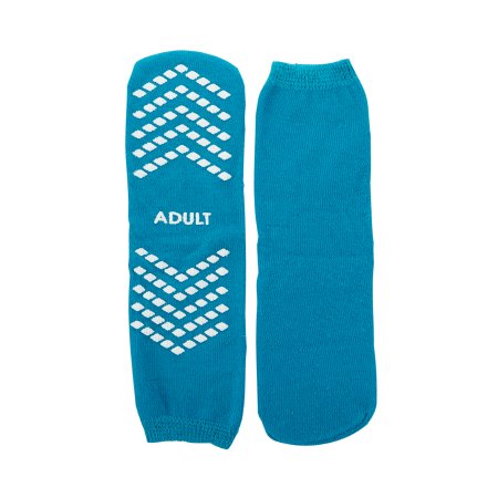 McKesson - Slipper Socks Large Teal Above the Ankle - 16-SCE1