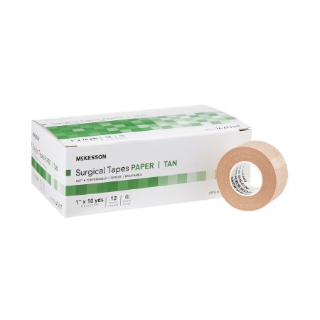 McKesson - Medical Tape Breathable Paper 1 Inch X 10 Yard Tan NonSterile - 16-47310T