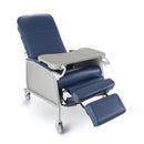 McKesson - 3-Position Recliner Blue Vinyl Four 5 Inch Casters With 2 Locks - 146-D574-BR