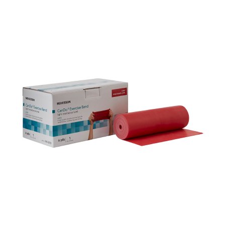 McKesson CanDo - Exercise Resistance Band Red 5 Inch X 6 Yard Light Resistance - 169-5212