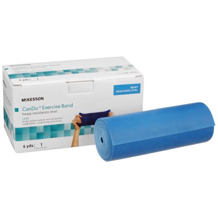 McKesson CanDo - Exercise Resistance Band Blue 5 Inch X 6 Yard Heavy Resistance - 169-5214