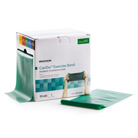 McKesson CanDo - Exercise Resistance Band Green 5 Inch X 50 Yard Medium Resistance - 169-5223