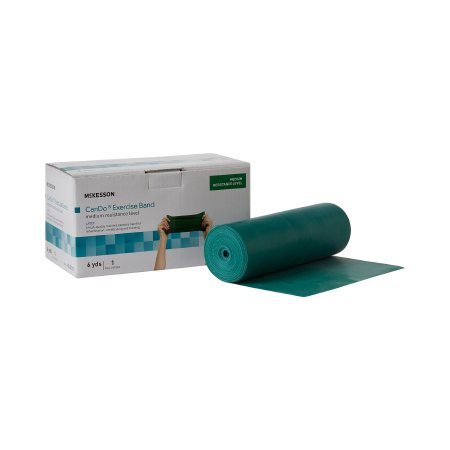 McKesson CanDo - Exercise Resistance Band Green 5 Inch X 6 Yard Medium Resistance - 169-5213