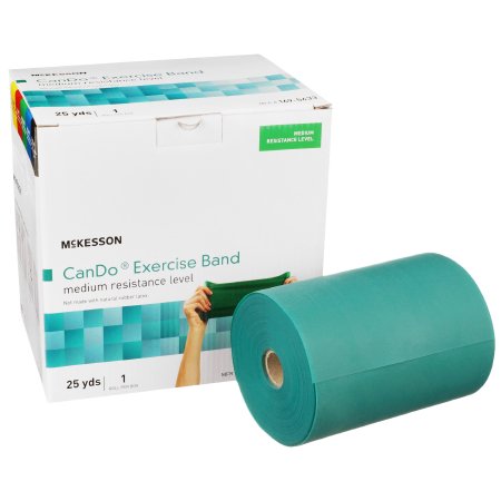 McKesson CanDo - Exercise Resistance Band Green 5 Inch X 25 Yard Medium Resistance - 169-5633