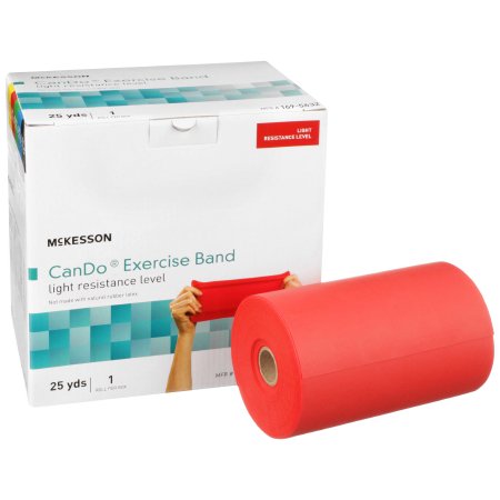 McKesson CanDo - Exercise Resistance Band Red 5 Inch X 25 Yard Light Resistance - 169-5632