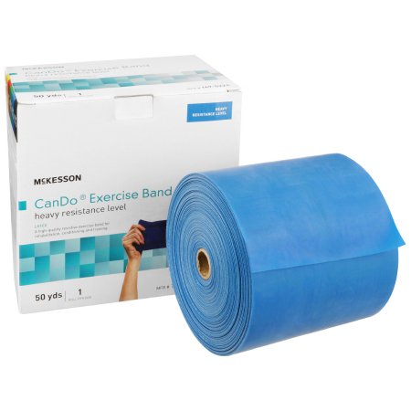 McKesson CanDo - Exercise Resistance Band Blue 5 Inch X 50 Yard Heavy Resistance - 169-5224