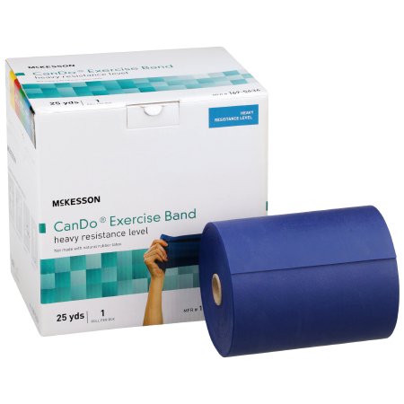 McKesson CanDo - Exercise Resistance Band Blue 5 Inch X 25 Yard Heavy Resistance - 169-5634