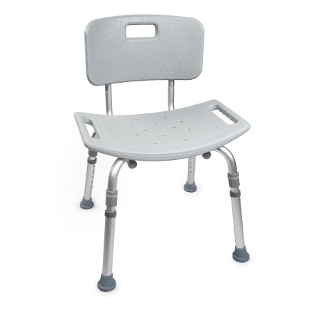 McKesson - Bath Bench Without Arms Aluminum Frame Removable Back 19-1/4 Inch Seat Width - 146-12202KD-4