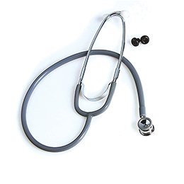 McKesson - Classic Stethoscope Gray 1-Tube 21 Inch Tube Double-Sided Chestpiece - 676GMM