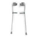 McKesson - Forearm Crutches Mckesson Adult Steel Frame 300 lbs. Weight Capacity - 146-10403