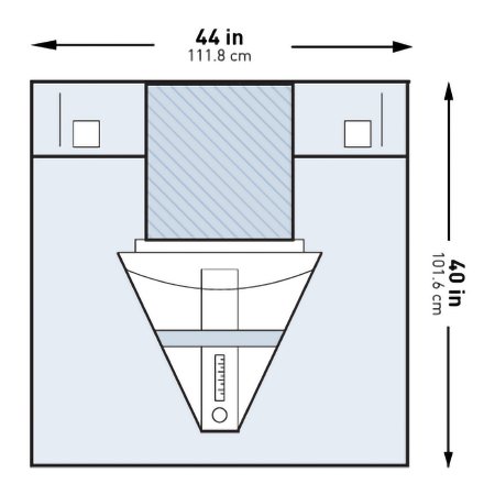 McKesson - Obstetrics / Gynecology Drape Under Buttocks Drape 44 W X 40 L Inch Sterile - 183-I80-14106-S