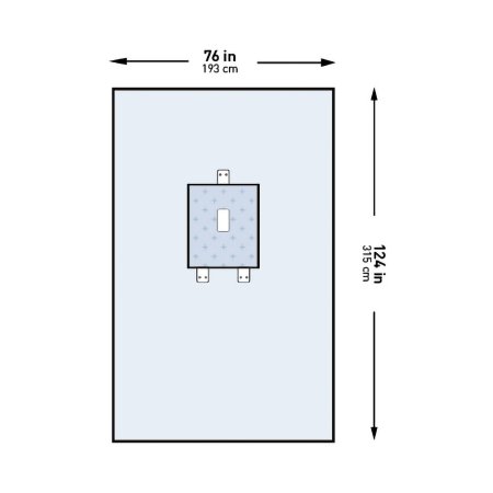 McKesson - Abdominal Drape Pediatric Laparotomy Drape 76 W X 124 L Inch Sterile - 183-I80-05119G-S