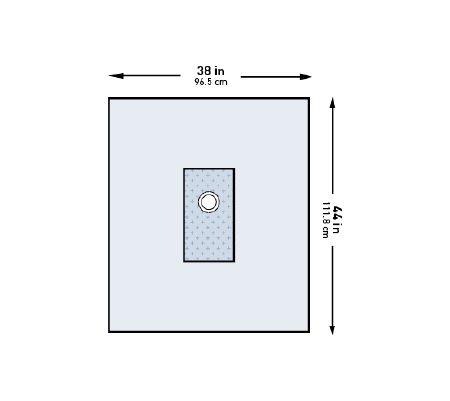 McKesson - Cardiovascular Drape Brachial Angiography Drape 38 W X 44 L Inch Sterile - 183-I80-01164G-S