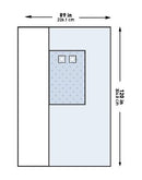 McKesson - Cardiovascular Drape Femoral Angiography Drape 89 W X 120 L Inch Sterile - 183-I80-01102G-S