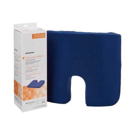 McKesson - Coccyx Support Seat Cushion 18 W X 14 D X 3 H Inch Foam - 146-RTL1491COM