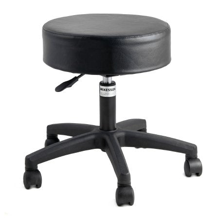 McKesson - Exam Stool Backless Pneumatic Height Adjustment 5 Casters Black - 81-22100-WR041