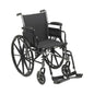 McKesson - Lightweight Wheelchair Dual Axle Desk Length Arm Swing-Away Footrest Black Upholstery 20 Inch Seat Width Adult 300 lbs. Weight Capacity - 146-K320ADDA-SF