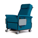 McKesson - Bariatric Transport Manual Recliner Colonial Blue Vinyl - MCK660T45-TS7