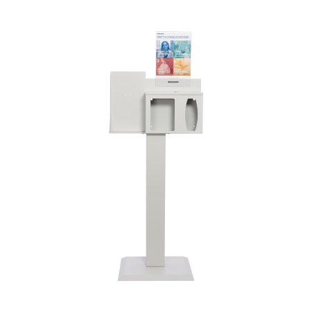 McKesson - Hygiene Dispensing Station Floor Stand Quartz Beige 22.3 W X 60.5 H X 17 D Inch Aluminum / Cold Rolled Steel / PETG Plastic - 134-105