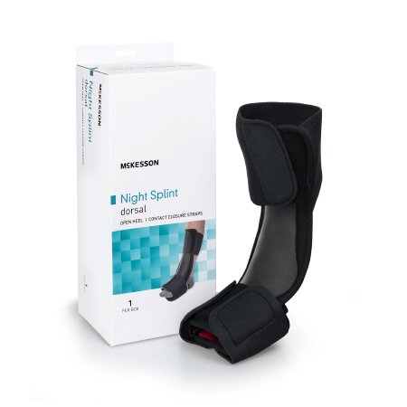 McKesson - Dorsal Night Splint Large / X-Large Hook and Loop Closure Male 9 to 14 / Female 10 to 15 Left or Right Foot - 155-14040L-XL