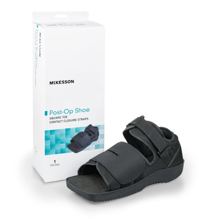 McKesson - Post-Op Shoe Small Unisex Black - 155-79-81233