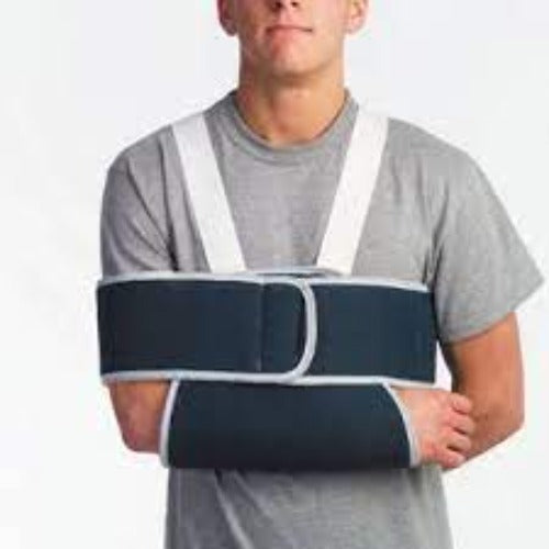 Zimmer Deluxe Sling and Swathe Shoulder Immobilizer Large Foam Hook and Loop Closure Adjustable Left or Right Shoulder - 389800700