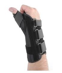 FormFit Thumb Spica - Thumb Splint Small D-Ring / Hook and Loop Strap Closure Right Hand Black - 30304C