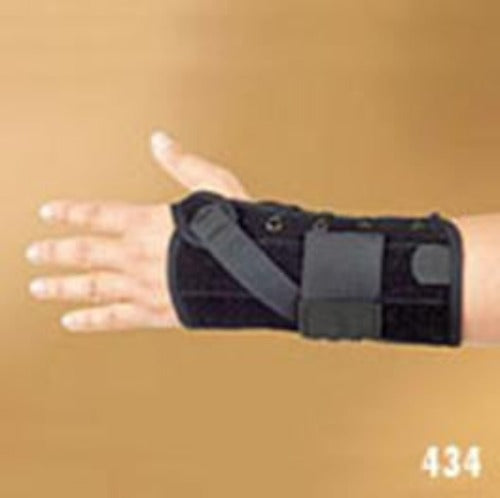 Hely & Weber - Wrist Brace Aluminum / Poly-Felt / Suede Right Hand Black Medium - 434B-RT-M