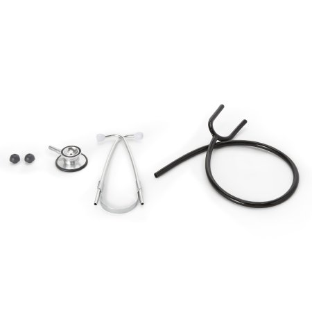 McKesson - Classic Stethoscope Black 1-Tube 22 Inch Tube Double-Sided Chestpiece - 01-670BKGM