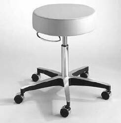 McKesson - Exam Stool Backless Pneumatic Height Adjustment 5 Casters Clamshell - 81-11001PR57