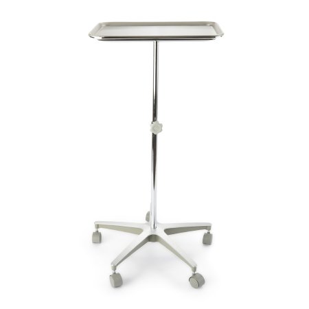 McKesson - Instrument Stand Tray Five Leg Base 29.25 - 48.75 Inch 12.62 X 19.25 X 0.75 Inch - 81-43465