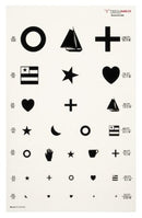 McKesson - Preschool Eye Test Chart 20 Foot Measurement Acuity Test - 3063