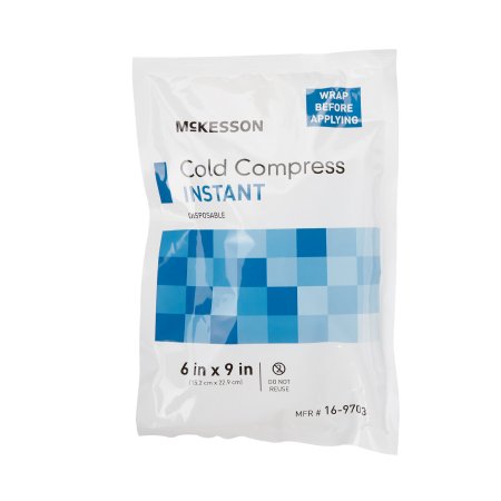 McKesson - Instant Cold Pack General Purpose 6 X 9 Inch Plastic / Ammonium Nitrate / Water Disposable - 16-9703