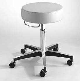 McKesson - Exam Stool Backless Pneumatic Height Adjustment 5 Casters Agate Blue - 81-11001LV003