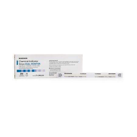 McKesson - Sterilization Chemical Indicator Strip Steam / EO Gas 8 Inch - 73-DMS250