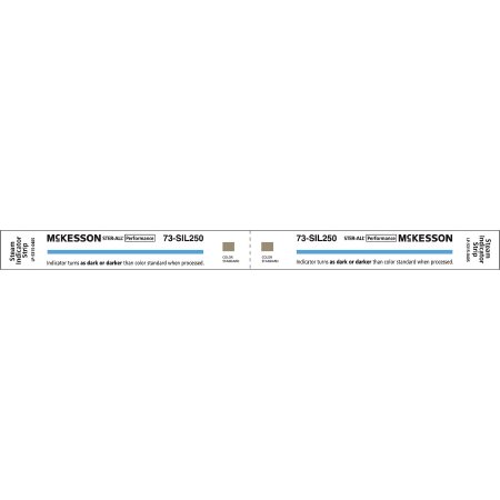 McKesson - Sterilization Chemical Indicator Strip Steam 8 Inch - 73-SIL250