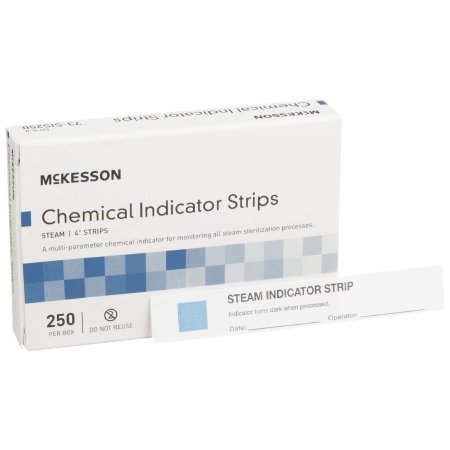 McKesson - Sterilization Chemical Indicator Strip Steam 4 Inch - 73-SIS250