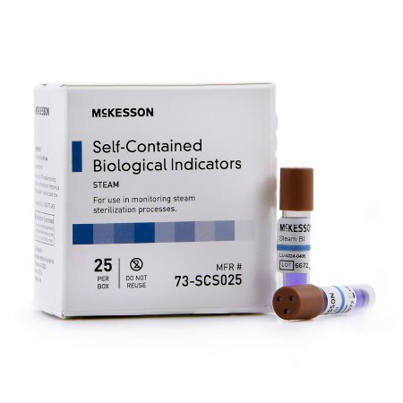 McKesson - Sterilization Biological Indicator Vial Steam - 73-SCS025