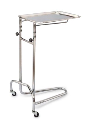 McKesson - Mayo Instrument Stand 50 lbs. Weight Capacity 1 Tray 21 W X 20 D Inch 37 - 53 Inch 16-3/4 X 21-1/2 Inch - 63-4366