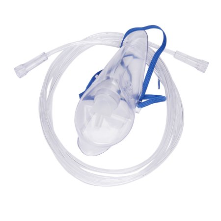 McKesson - Oxygen Mask Elongated Style Adult One Size Fits Most Adjustable Head Strap - 32633