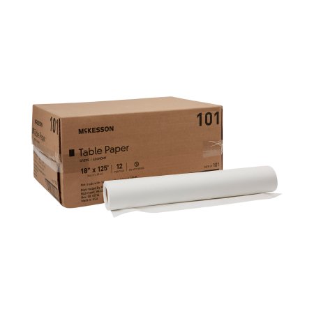 McKesson - Table Paper 18 Inch Width White Crepe - 101