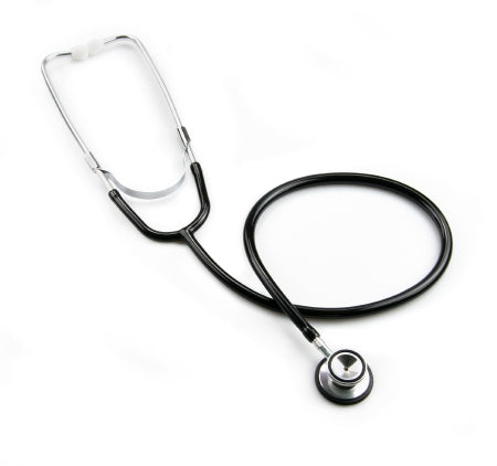 McKesson - Classic Stethoscope Black 1-Tube 21 Inch Tube Double-Sided Chestpiece - 01-676BKGM