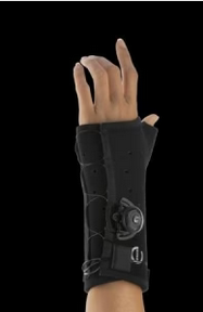 DJO Global Long Thumb Spica with Boa - Long Thumb Spica with Boa, Black, Left, Size XS - 231-31-1111