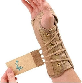 Medical Specialties Lacer Wrist Brace - Wrist Brace, Right Hand, Beige, Size M - 223234