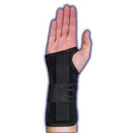 Medical Specialties Brace Lacer Wrist Suede Black Size 8" Medium Right EA - 223934