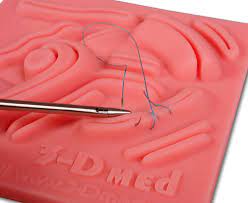 3-D Med Soft Tissue Suture Pad - Soft Tissue Practice Pad, 5.87" x 5.87" - Pack of 2 - STPP15-P