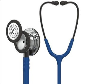 3M Littmann - Classic Stethoscope Blue 1-Tube 27 Inch Tube Double-Sided Chestpiece - 5863